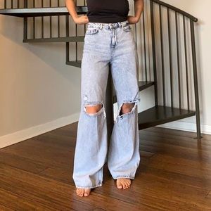 Zara wide leg jeans